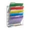Mind Reader 6 Compartment Vertical Hanging Wall File & Chart Organizer